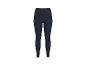 Donkerblauwe sportlegging met hoge taille en subtiel logo.