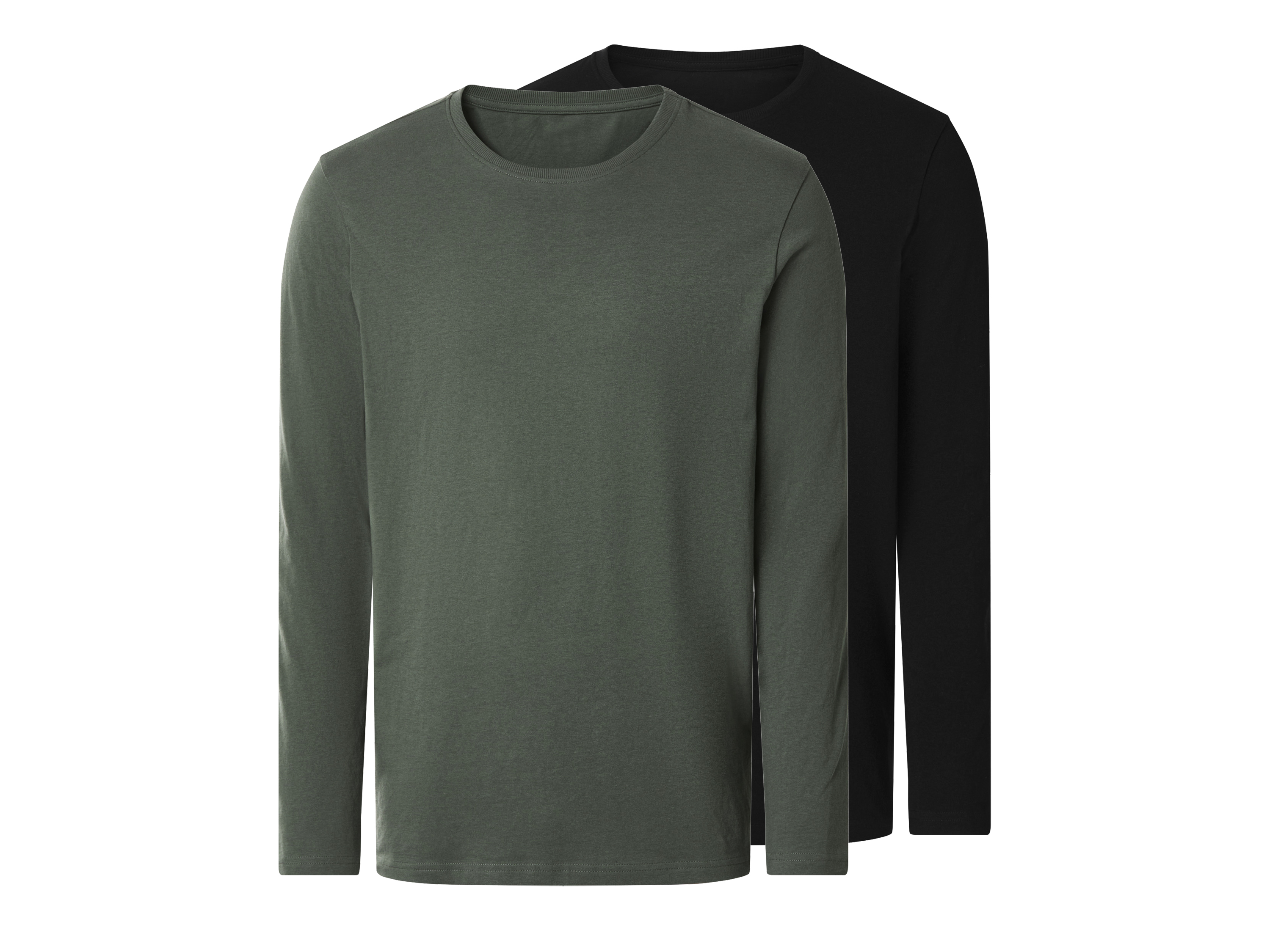 esmara Men Set van 2 heren shirts (Zwart/kaki, XXL)