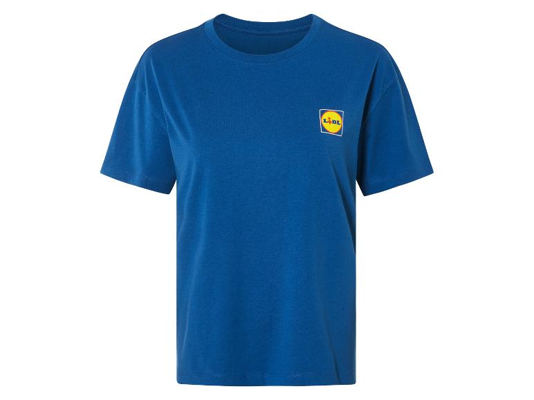 Lidl blauw t-shirt met korte mouwen.