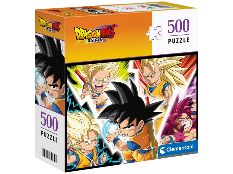 Dragon Ball Daima-puzzel van 500 stukjes in doos.
