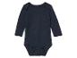 Baby romper met lange mouwen, donkerblauw.