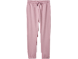 Roze joggingbroek met trekkoord in de taille en elastische boorden.