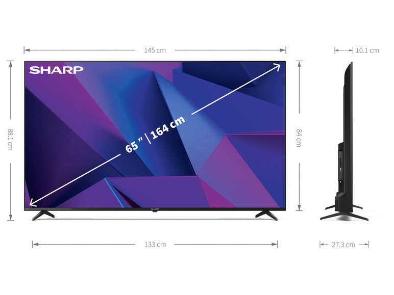 Ga naar volledige schermweergave: Sharp 65" 4K Ultra HD Android TV - afbeelding 8
