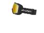 Zwarte skibril met gele lenzen en Crivit-logo op de band.