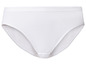 Witte, geribbelde slip voor vrouwen.