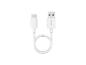 Witte USB-oplaadkabel met Type-C en USB-A connectoren.