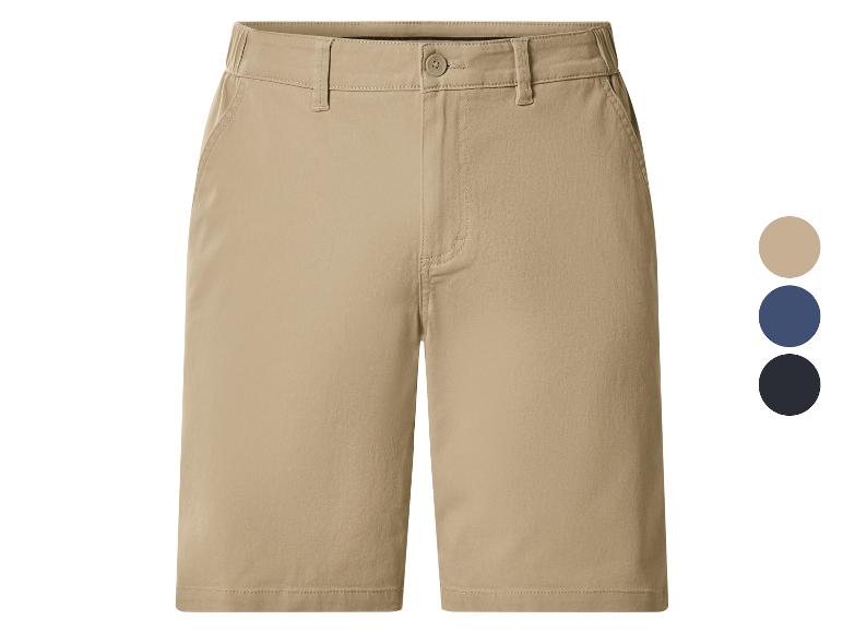 Heren chino shorts in beige met kleuropties