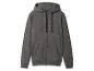 Donkergrijze hoodie met rits