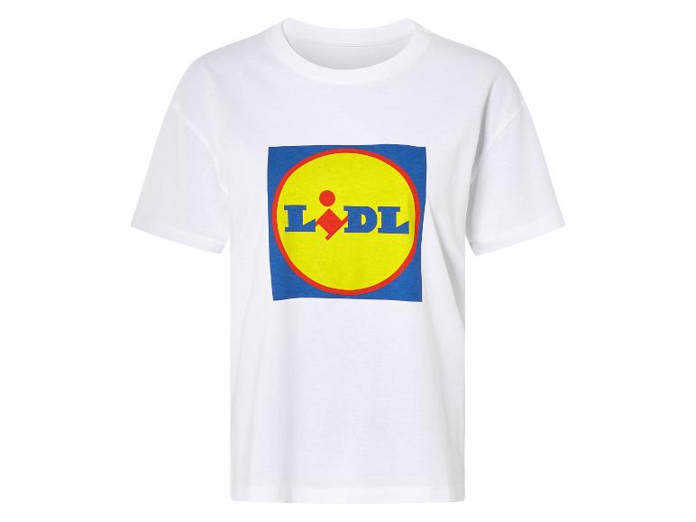 Wit T-shirt met Lidl logo.
