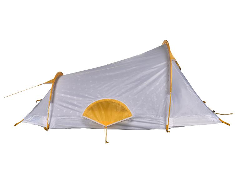 Lichtgewicht grijs en gele kampeertent.