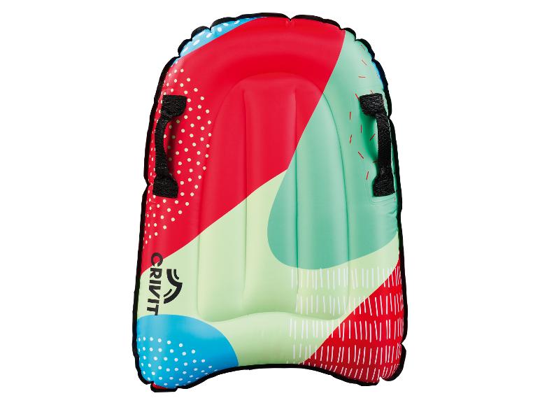 Opblaasbaar bodyboard Crivit, kleurrijk design.