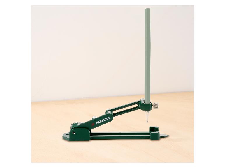 PARKSIDE aftekenmaat met potlood op een houten ondergrond.