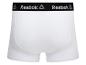 Witte Reebok boxershorts met een zwarte tailleband en het merklogo.