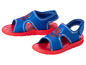 Blauwe sandalen met Spiderman-print voor kinderen.