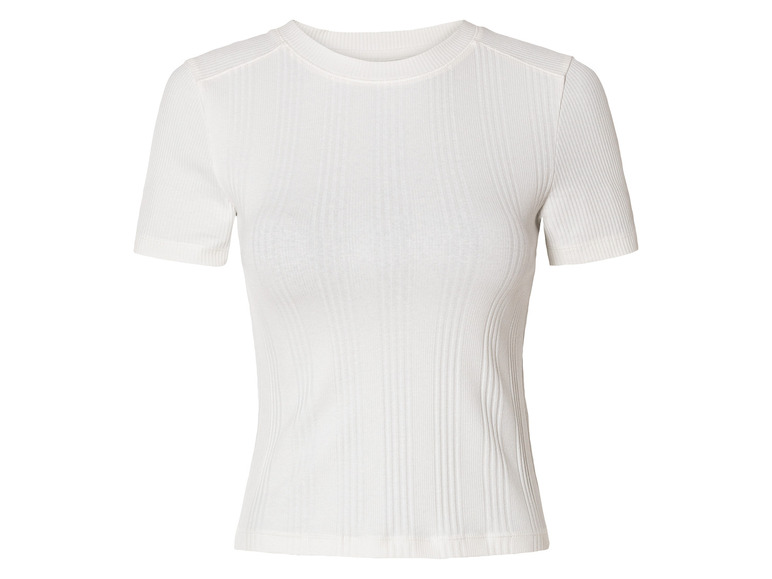 Ga naar volledige schermweergave: esmara® Dames geribbeld shirt - afbeelding 1