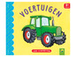 Een boek met een tractor voor kinderen vanaf 9 maanden.