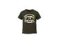 Donkergroen kinder-T-shirt met de tekst 'MINING MY BUSINESS' en videogamepersonages.