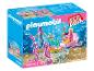 Playmobil-speelset met zeemeerminnen, zeepaardjes en een schelpwagen.
