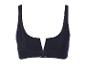 Zwarte bikini top, V-hals.