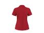 Rood dames poloshirt, achterkant