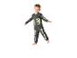 Jongen in skeletpyjama