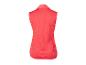 Koraalkleurig sportvest voor dames, achteraanzicht