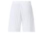 Witte sportshort met elastische tailleband en subtiel logo.