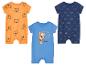 Drie baby rompertjes: tijgers, zonnetjes, zomerse printjes.
