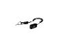 Zwarte stand-up paddle leash met logo