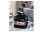 SILVERCREST® glazen heteluchtfriteuse met zalm en groenten erin.