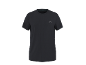 Zwart sport T-shirt met korte mouwen en een klein logo op de borst.