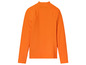 Een oranje longsleeve shirt met hoge hals.