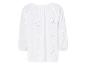 Witte blouse met lange mouwen, broderie anglaise en paisley patronen.