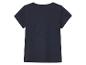 Donkerblauw kindert-shirt, achterkant.