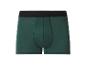 Donkergroene herenboxershort met zwarte tailleband