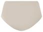 Beige high-waist damesonderbroek met naadloos design.