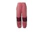 Roze kinderjoggingbroek met donkerroze panelen en reflecterende details