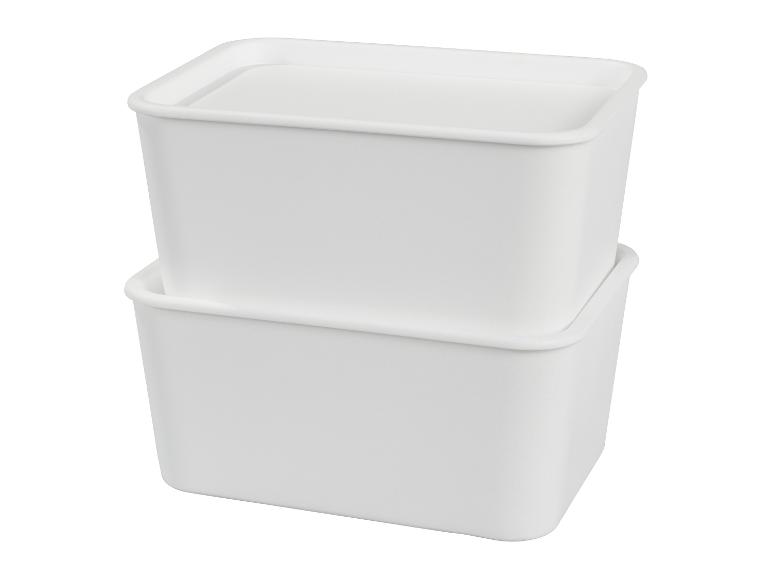 Opbergboxen met deksel 1,2 L - 6 stuks