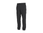 Donkergrijze cargobroek met elastische taille en zijzakken.