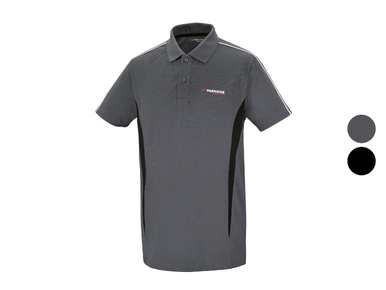 Parkside Performance polo shirt, grijs en zwart.