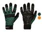 PARKSIDE werkhandschoenen in groen en zwart, voor- en achterkant
