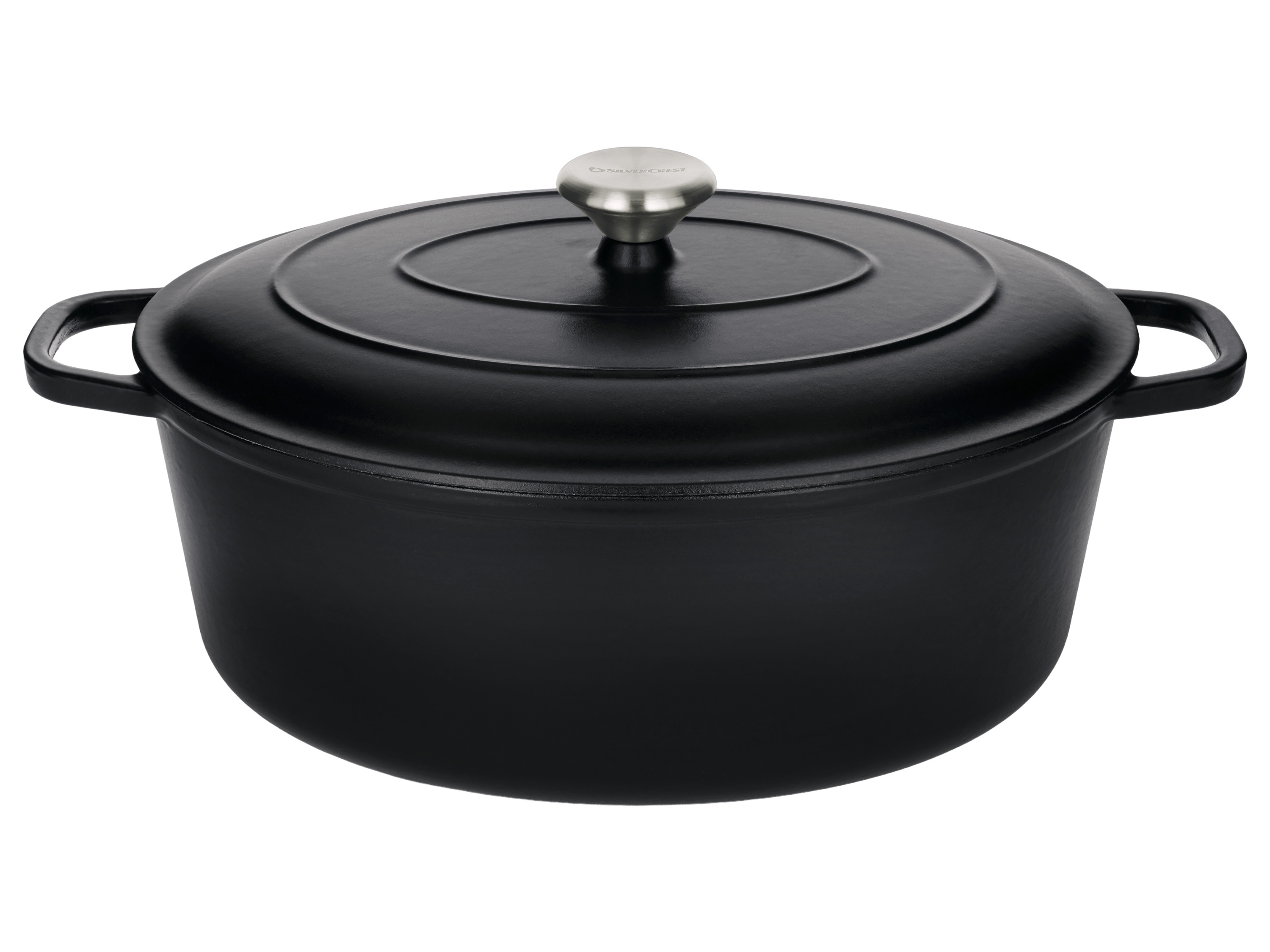 SILVERCREST Gietijzeren braadpan, Ø35 cm (Zwart)