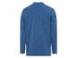 Een blauwe longsleeve polo.