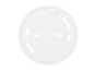 Witte ronde montagebasis voor rookmelder of alarm