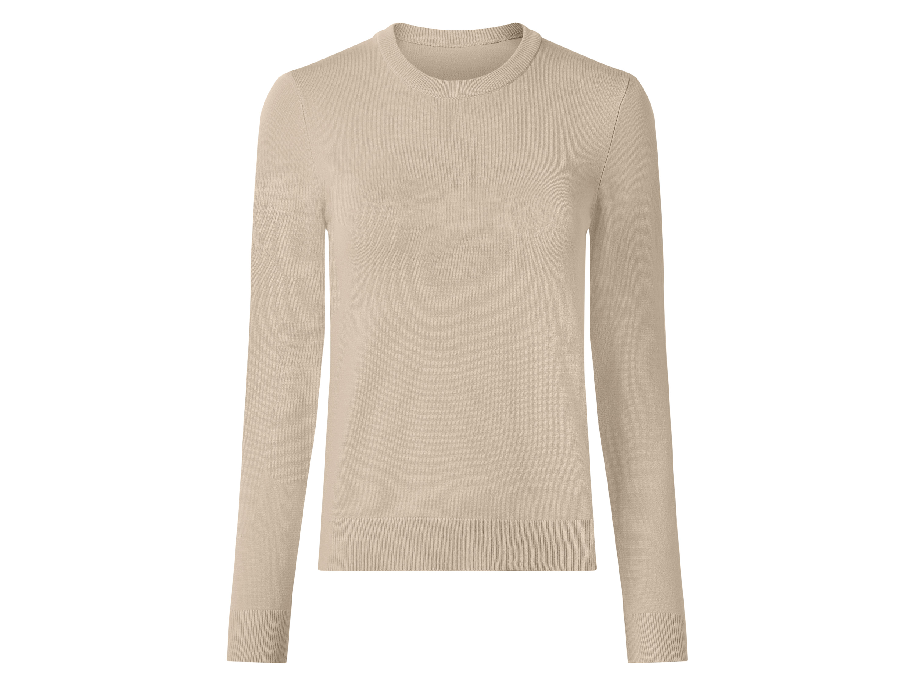 esmara Fijngebreide dames trui (Beige, XS (32/34))