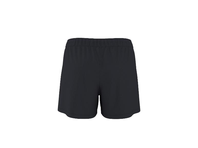 Zwarte sportshort met elastische tailleband.