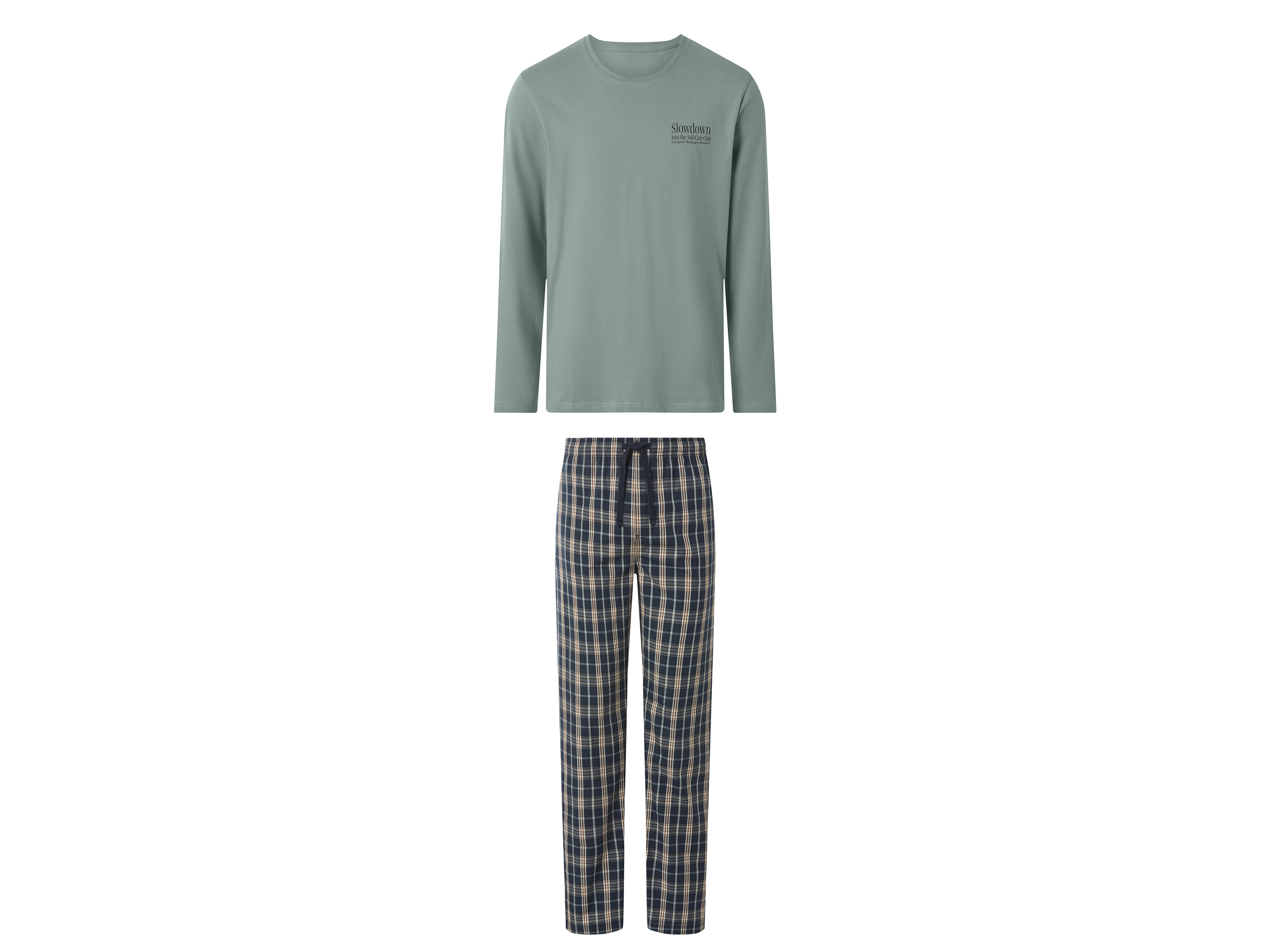 ESMARA MEN Heren pyjama (Lichtblauw, L)