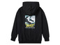 Zwart hoodie met skateboard print