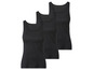 Drie zwarte tanktops.