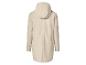 Beige parka met capuchon, achteraanzicht